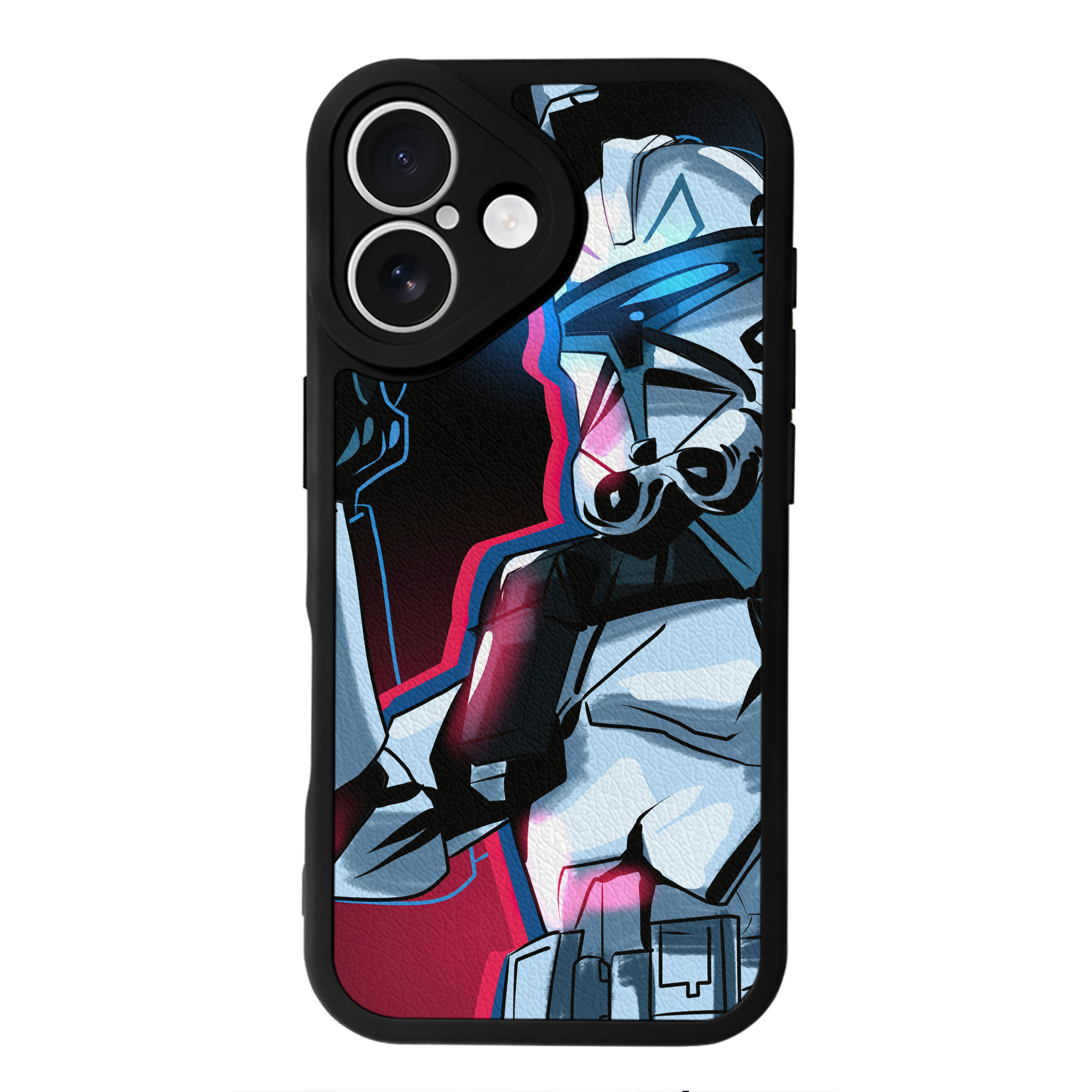 （画像用） スター・ウォーズ Star Wars 【iPhone 16シリーズ対応】シリコンスマホケース（レザー調） 材質：シリコン